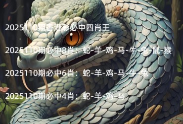 2025110期香港彩必中四肖王